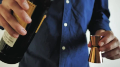 Stock Video Bartender Preparing A Drink Close Up Shot Live Wallpaper For PC - Free Live Wallpaper