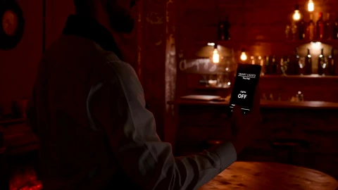 Stock Video Barista Uses Innovative App To Turn On Bar Lights Live Wallpaper For PC - Free Live Wallpaper