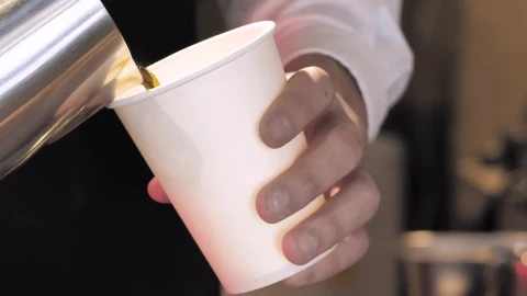 Stock Video Barista Serving Coffee In A Glass Live Wallpaper For PC - Free Live Wallpaper