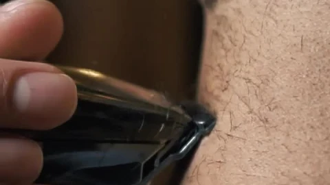 Stock Video Barber Passing The Cutting Machine Over The Neck Of A Live Wallpaper For PC - Free Live Wallpaper