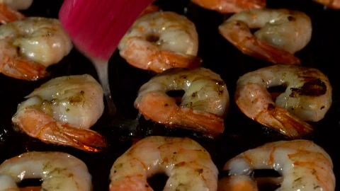 Stock Video Barbecue Shrimps With Butter Live Wallpaper For PC - Free Live Wallpaper