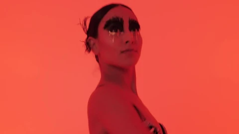 Stock Video Ballet Dancer Dancing Artistically Under A Red Light Live Wallpaper For PC - Free Live Wallpaper
