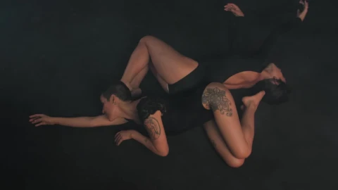 Stock Video Ballerinas Lying On Their Backs Moving Their Hands Gently Live Wallpaper For PC - Free Live Wallpaper