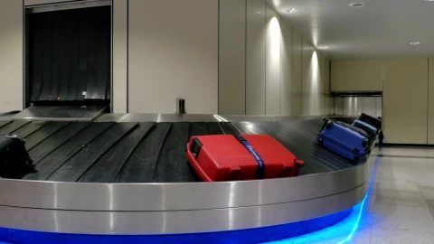Stock Video Baggage Claim Inside A Modern Airport Live Wallpaper For PC - Free Live Wallpaper