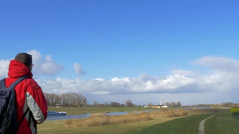 Stock Video Backpacker Walking By The Riverside Live Wallpaper For PC - Free Live Wallpaper