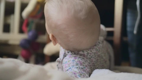 Stock Video Baby Smiling While Looking Around A Room Live Wallpaper For PC - Free Live Wallpaper