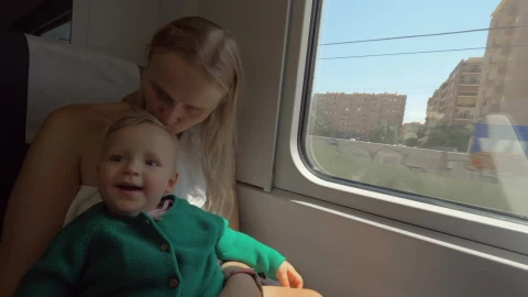 Stock Video Baby Enjoying A Train Journey Live Wallpaper For PC - Free Live Wallpaper