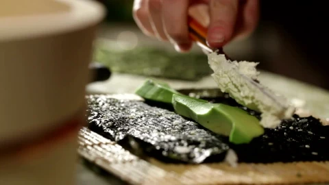 Stock Video Avocado And Cheese Sushi Live Wallpaper For PC - Free Live Wallpaper