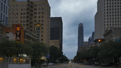 Stock Video Avenue Of A Big City With Big Buildings Live Wallpaper For PC - Free Live Wallpaper