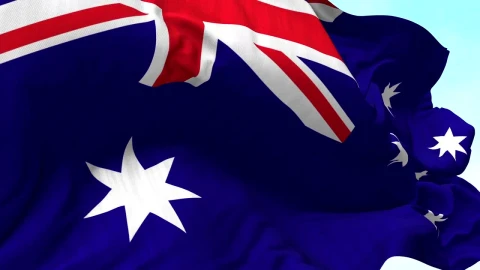 Stock Video Australian Flag Waving Live Wallpaper For PC - Free Live Wallpaper