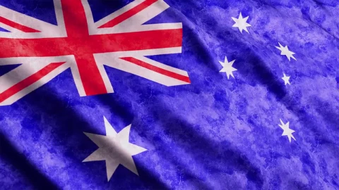 Stock Video Australia Flag Waving Live Wallpaper For PC - Free Live Wallpaper