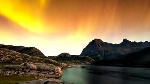 Stock Video Aurora Borealis At Dawn Live Wallpaper For PC - Free Live Wallpaper