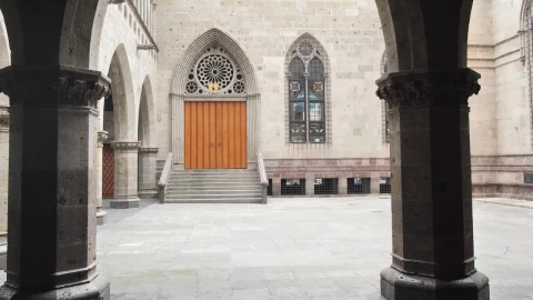 Stock Video Atrium Inside A Gothic Church Live Wallpaper For PC - Free Live Wallpaper