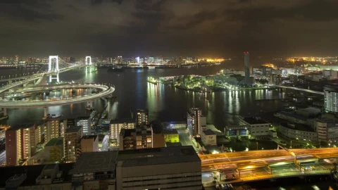 Stock Video Atop The City Of Tokyo At Night Live Wallpaper For PC - Free Live Wallpaper