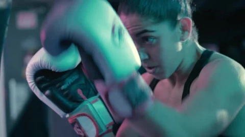 Stock Video Athletic Woman Training With A Punching Bag Live Wallpaper For PC - Free Live Wallpaper
