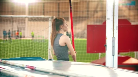 Stock Video Athlete Woman Walking Through A Sports Center Live Wallpaper For PC - Free Live Wallpaper