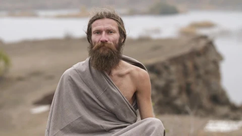 Stock Video Ascetic Sadhu Raising Hand To Say Hello Live Wallpaper For PC - Free Live Wallpaper