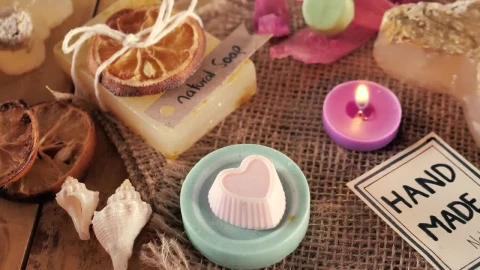 Stock Video Arrangement Of Natural Soaps And Candles Live Wallpaper For PC - Free Live Wallpaper