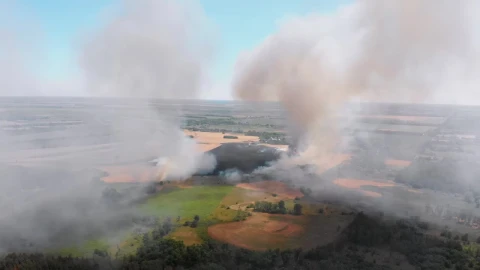 Stock Video Area Covered In Smoke From A Fire Live Wallpaper For PC - Free Live Wallpaper
