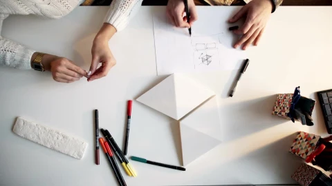 Stock Video Architects Planning At A Desk With Blueprints Live Wallpaper For PC - Free Live Wallpaper