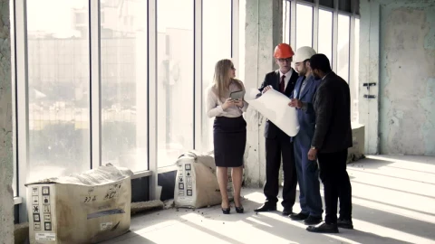 Stock Video Architects Discussing Building Plan Live Wallpaper For PC - Free Live Wallpaper