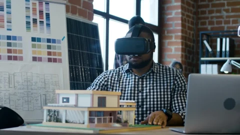 Stock Video Architect Using Your Total Reality In The Office Live Wallpaper For PC - Free Live Wallpaper