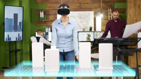 Stock Video Architect Using A Vr Headset Live Wallpaper For PC - Free Live Wallpaper
