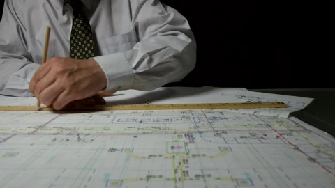 Stock Video Architect Drawing Up Plans Live Wallpaper For PC - Free Live Wallpaper