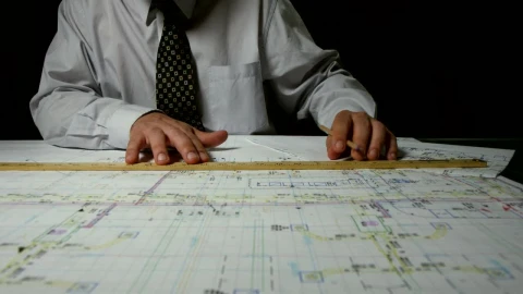 Stock Video Architect Drafting Up Plans Live Wallpaper For PC - Free Live Wallpaper