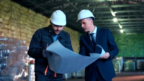 Stock Video Architect And Worker Fighting In The Warehouse Live Wallpaper For PC - Free Live Wallpaper