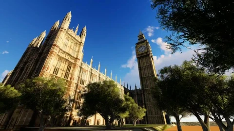 Stock Video Approach To Big Ben During A Sunny Day Live Wallpaper For PC - Free Live Wallpaper