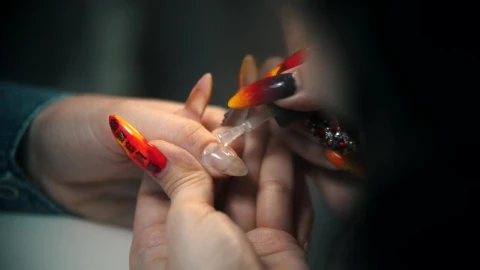Stock Video Applying Nail Polish To Clients Hand Live Wallpaper For PC - Free Live Wallpaper