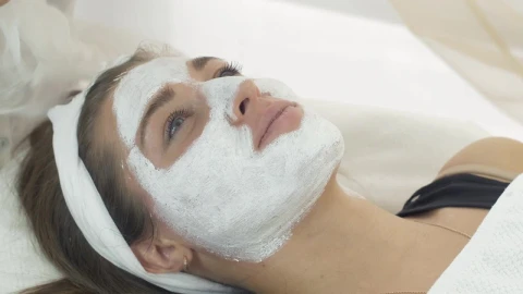 Stock Video Applying A Face Mask In A Beauty Salon Live Wallpaper For PC - Free Live Wallpaper