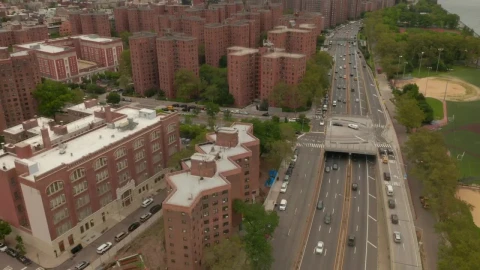 Stock Video Apartment Buildings Area In New York City Live Wallpaper For PC - Free Live Wallpaper