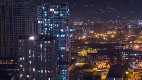 Stock Video Apartment Building With The Lights On And Off Live Wallpaper For PC - Free Live Wallpaper