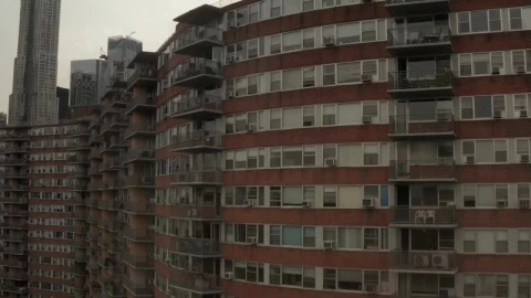 Stock Video Apartment Buildings And Skyscrapers In New York Live Wallpaper For PC - Free Live Wallpaper