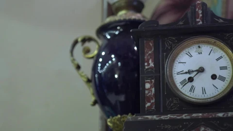 Stock Video Antique Clock Against The Wall Live Wallpaper For PC - Free Live Wallpaper
