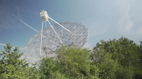 Stock Video Antenna Of A Radio Telescope Pointing To The Sky Live Wallpaper For PC - Free Live Wallpaper