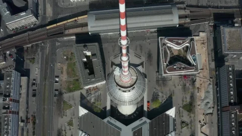 Stock Video Antenna Alexanderplatz In Germany From Above Live Wallpaper For PC - Free Live Wallpaper