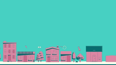 Stock Video Animation Of Buildings Popping Up On A Street Live Wallpaper For PC - Free Live Wallpaper