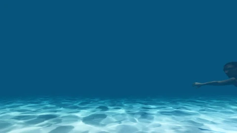 Stock Video Animated Man Swimming Underwater Live Wallpaper For PC - Free Live Wallpaper