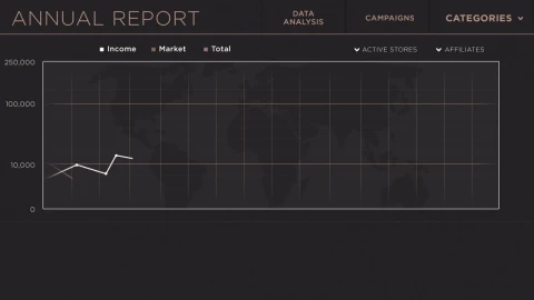 Stock Video Animated Growth Chart Data Infographic Live Wallpaper For PC - Free Live Wallpaper