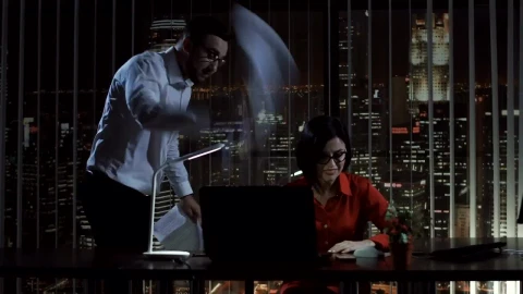 Stock Video Angry Man Screaming To His Secretary In The Office Live Wallpaper For PC - Free Live Wallpaper