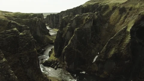 Stock Video Ancient Canyon Covered In Moss Live Wallpaper For PC - Free Live Wallpaper