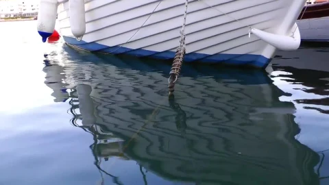 Stock Video Anchor Rope Of A Boat Coming Out Of The Water Live Wallpaper For PC - Free Live Wallpaper