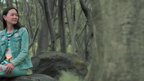 Stock Video An Urban Trendy Woman At A Forest Live Wallpaper For PC - Free Live Wallpaper