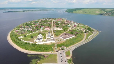 Stock Video An Island With A Small Town Live Wallpaper For PC - Free Live Wallpaper