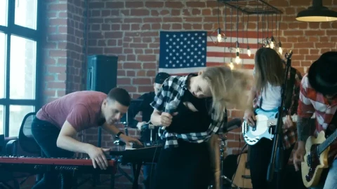 Stock Video An Energetic Band Performing Live Wallpaper For PC - Free Live Wallpaper