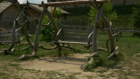 Stock Video An Elaborate Wooden Swing Moving Live Wallpaper For PC - Free Live Wallpaper