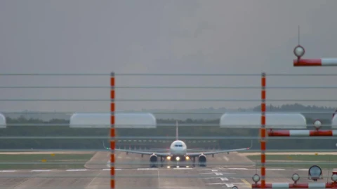 Stock Video An Airplane Takes Off In The Airport Live Wallpaper For PC - Free Live Wallpaper